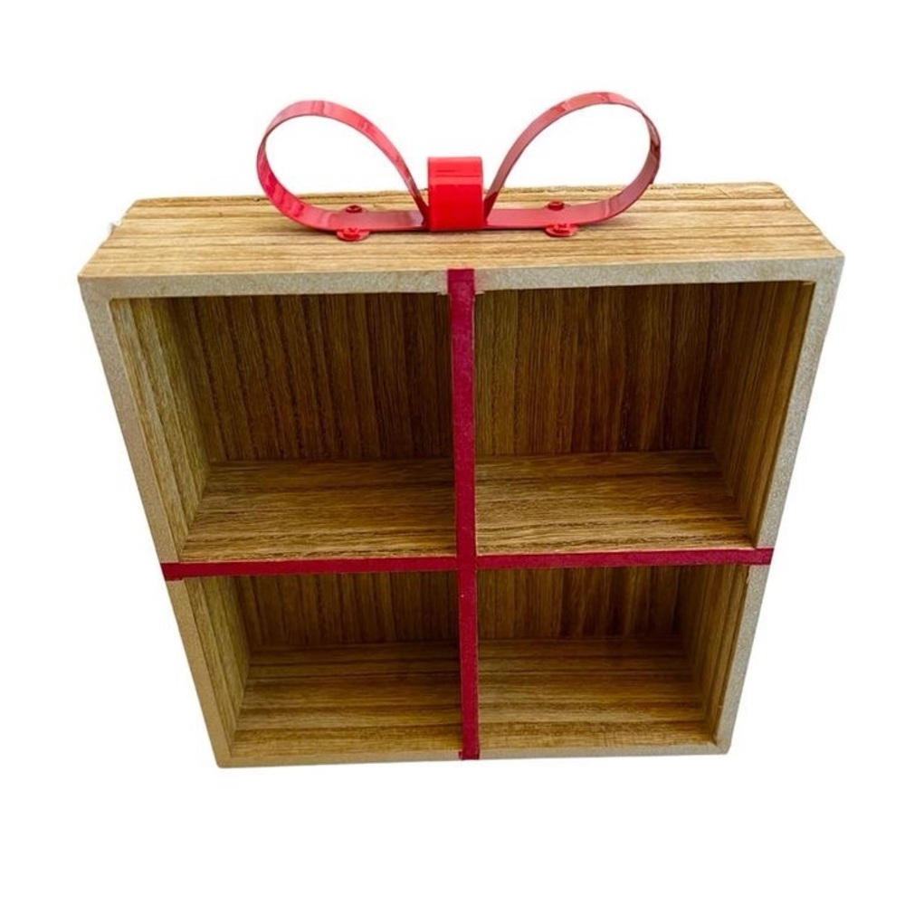 Target Bullseye Christmas Gift Shadow Box Shelf